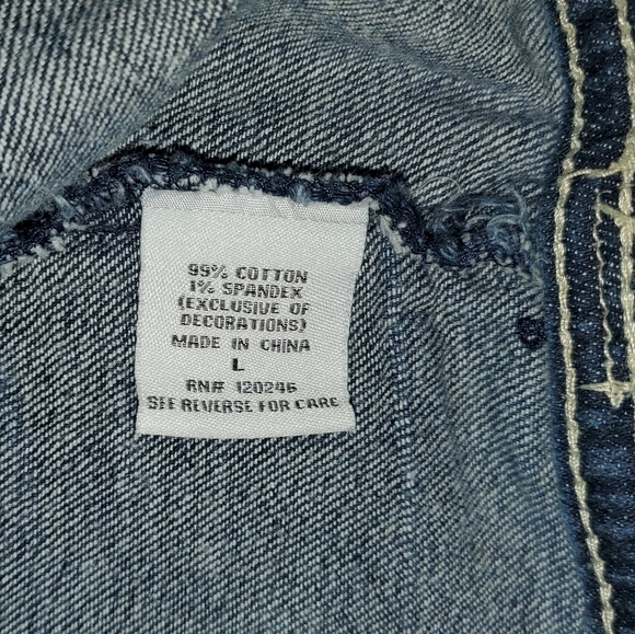 Wallflower Blue Denim Vest with Copper Buttons - Picture 6 of 11